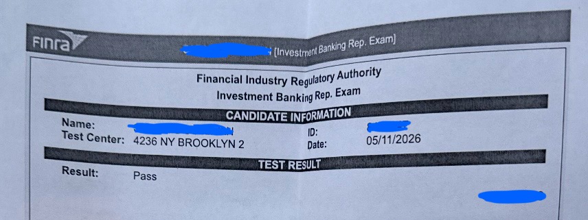 Series 79 Exam Pass: May 2026 Investment Banking Representative Student Success