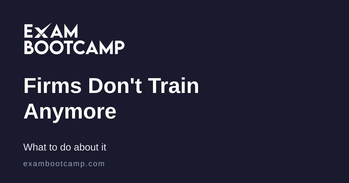Why Most Firms Don't Train New Hires Anymore
